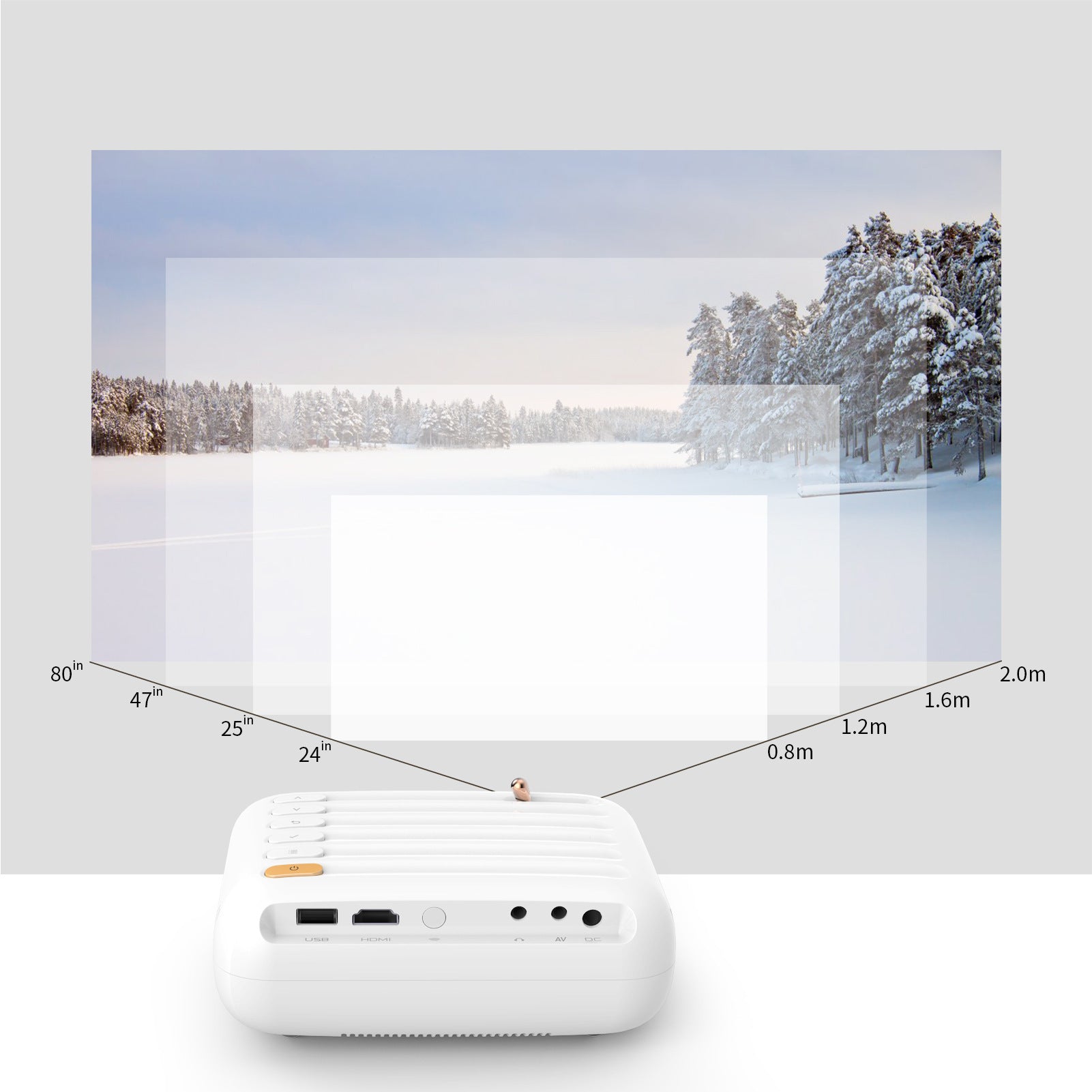 Mini Projector (Portable, Wireless)