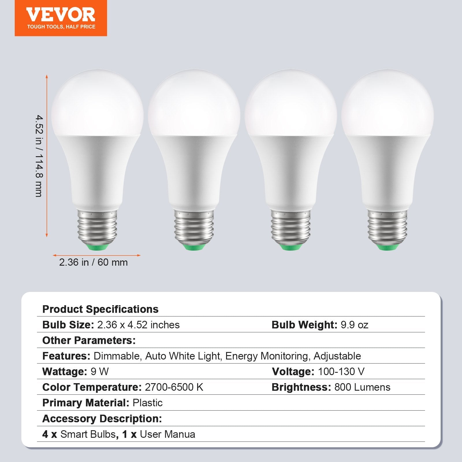 Smart LED Light Bulbs (Color Changing)