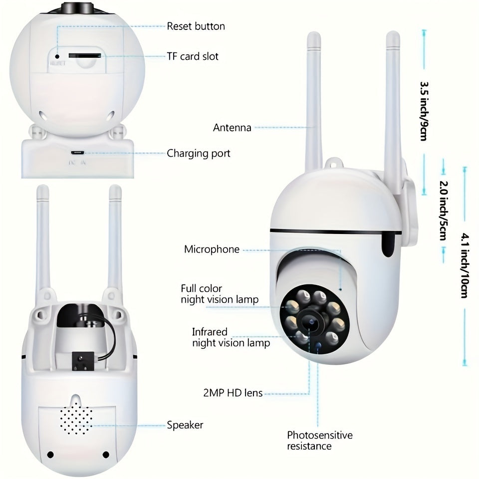 Smart Security Camera (Wireless, Night Vision)
