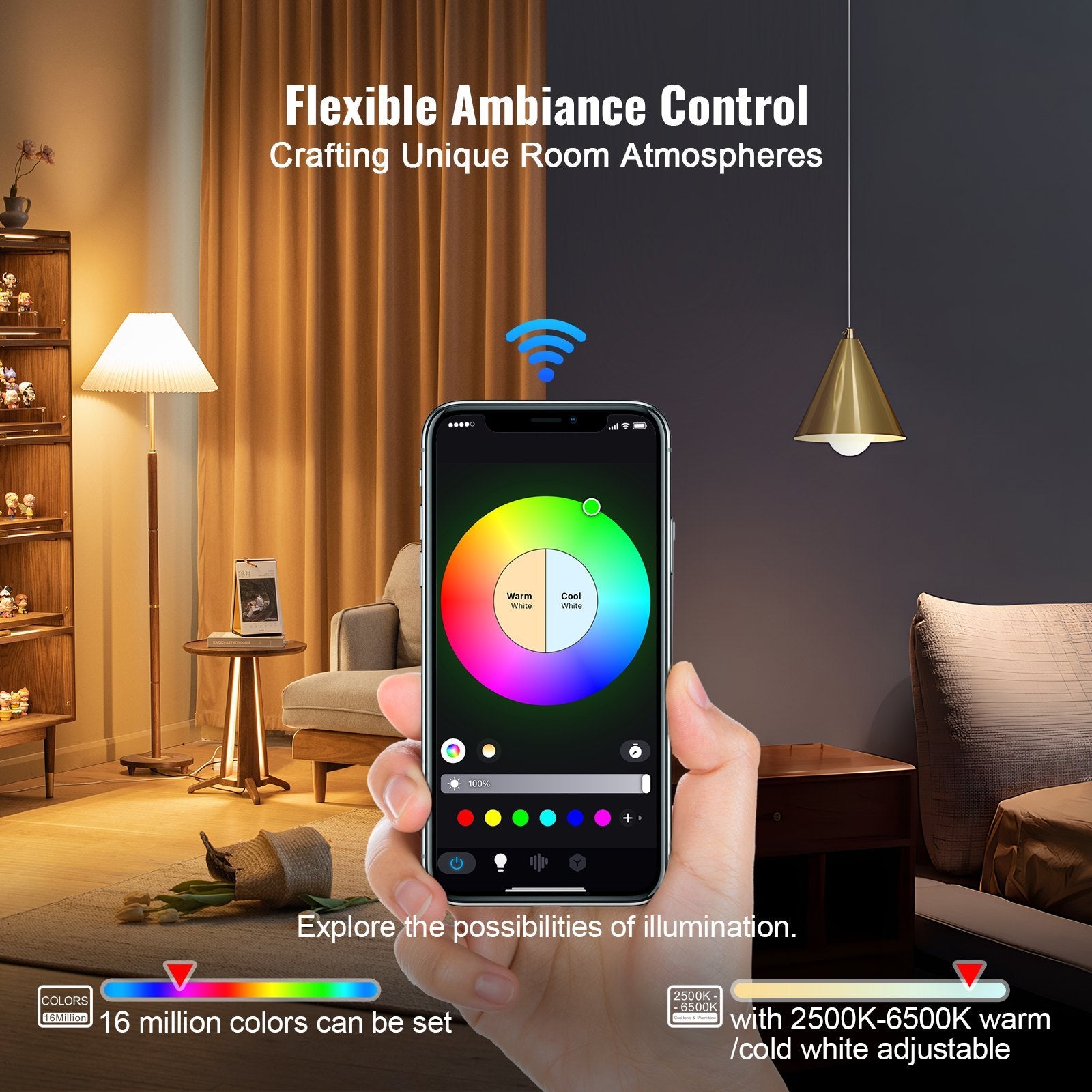 Smart LED Light Bulbs (Color Changing)