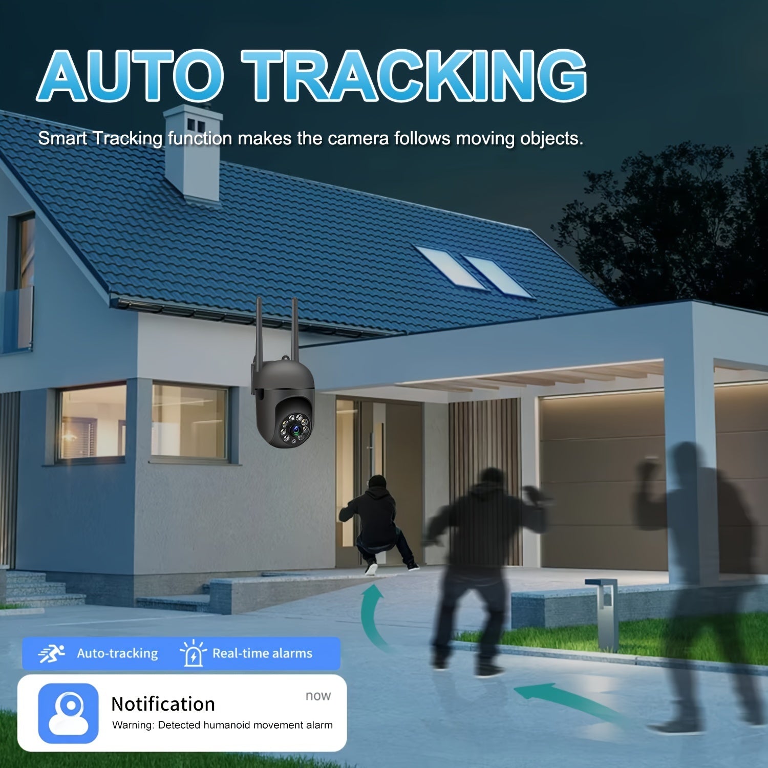 Smart Security Camera (Wireless, Night Vision)